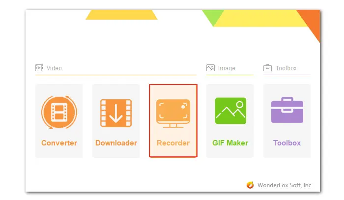 Launch WonderFox Recorder