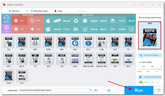 Output Rotated Video with Desired Format