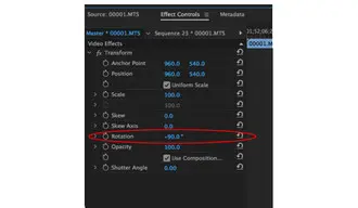 How to Rotate Video with Pr