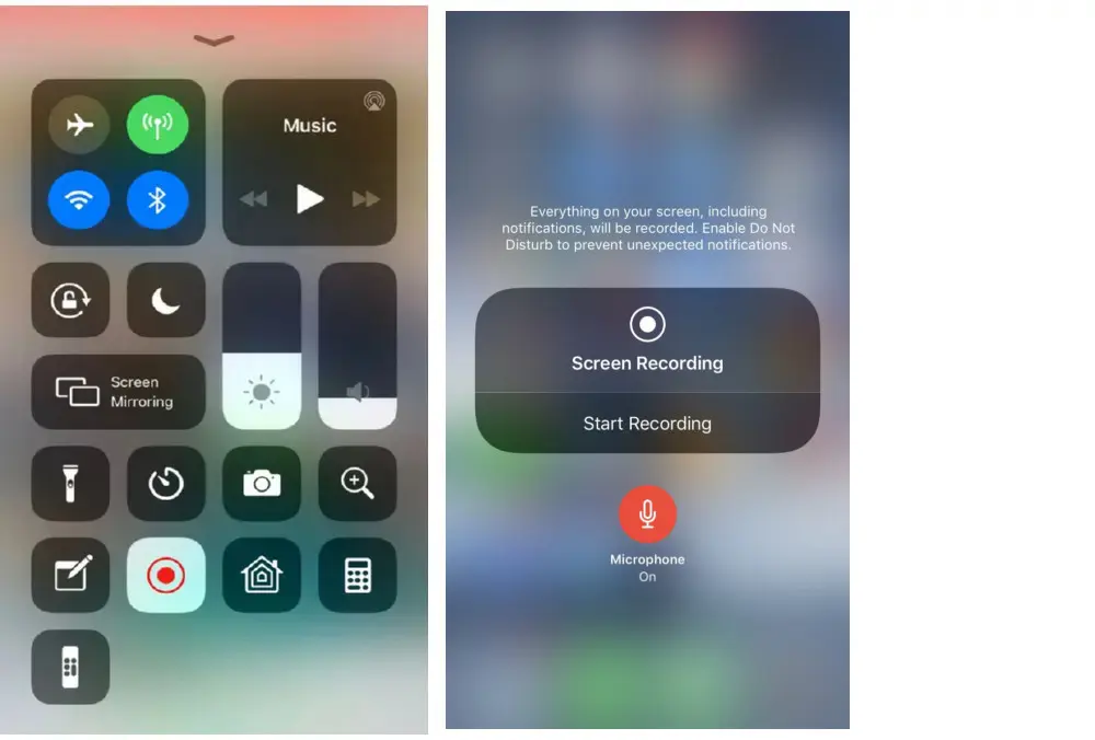 Record a TikTok with Built-in iOS Recorder