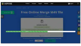 Merge M4V Files Online