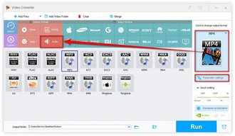 Choose MP3 as Output Format