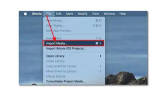 Import MOV to iMovie