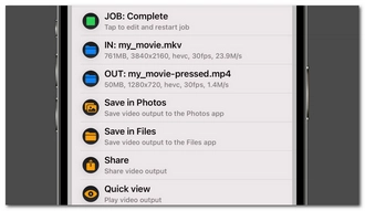 Convert MOV to MP4 with Shortcut