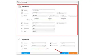 Modify Output Settings