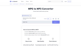 MPG to MP3 Converter Online