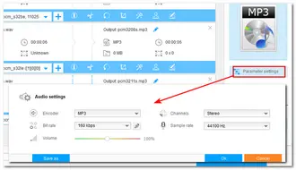 Adjust Output Settings