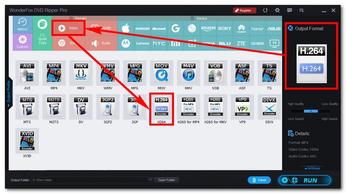 Select a PS3-comptaible Format