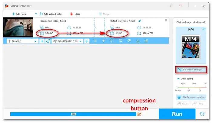 HD Video Converter Factory Pro Compress MP4s