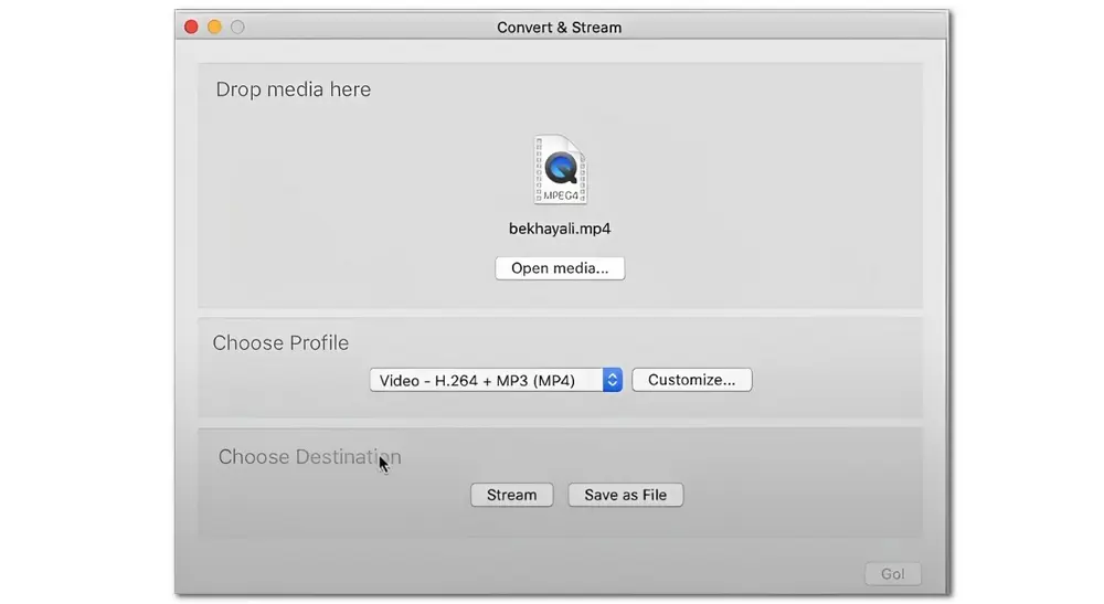 VLC Remove Audio from Video on Mac