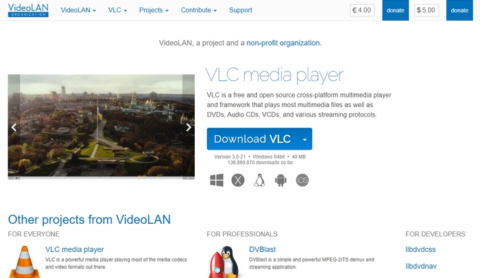 Use VLC Media Player