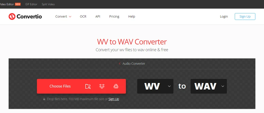 Online WavPack to WAV Converter