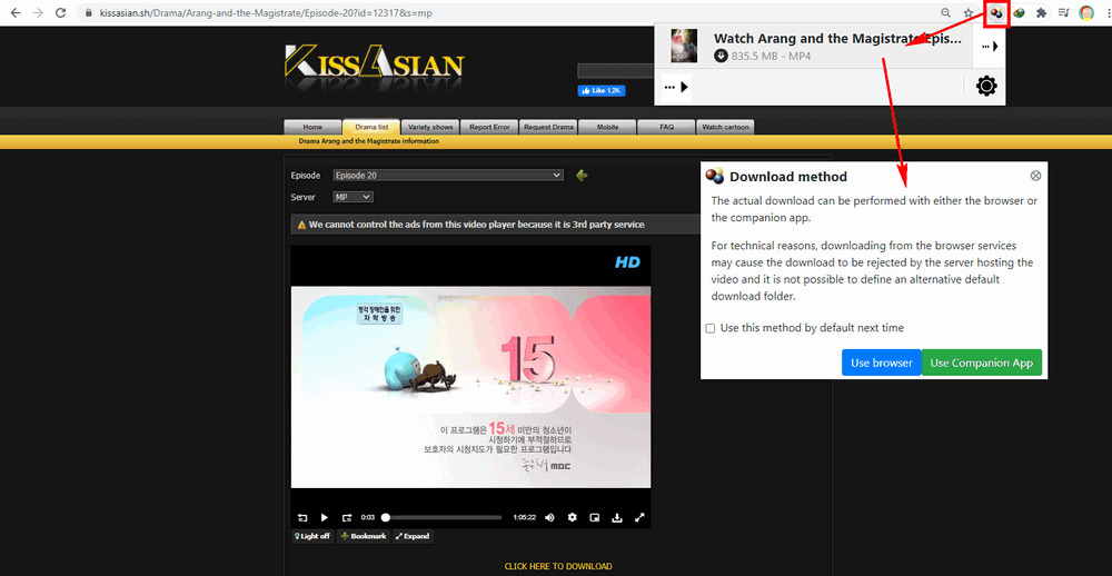 download video from kissasian to laptop
