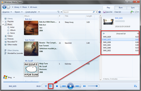 does windows media player update track info